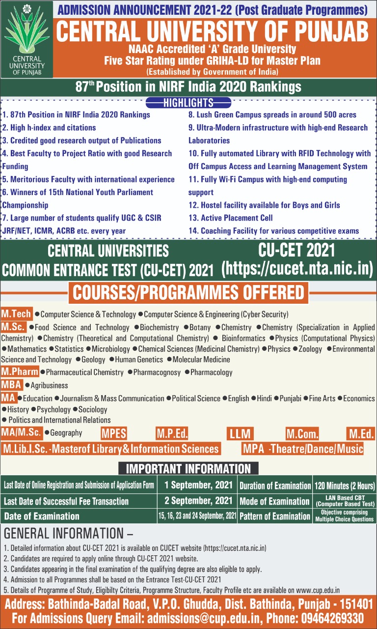 admission advertisement