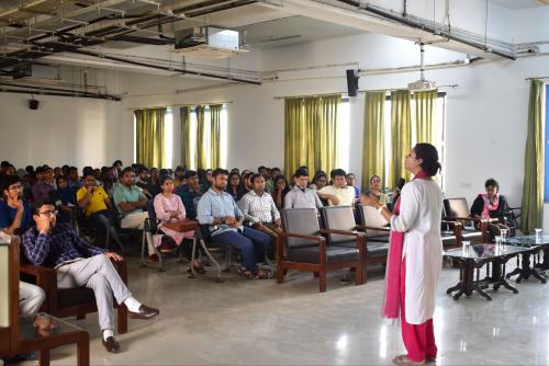 invited speaker of this programme was Ms. Priyanka Das, IAS (2009 Batch), Managing Director, National Health Mission, Madhya Pradesh